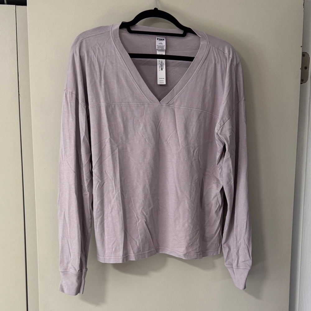 Universal Thread Light Purple V-Neck Long Sleeve Top